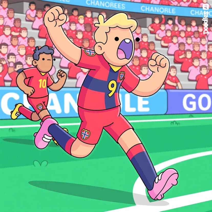 Haland 2 goals