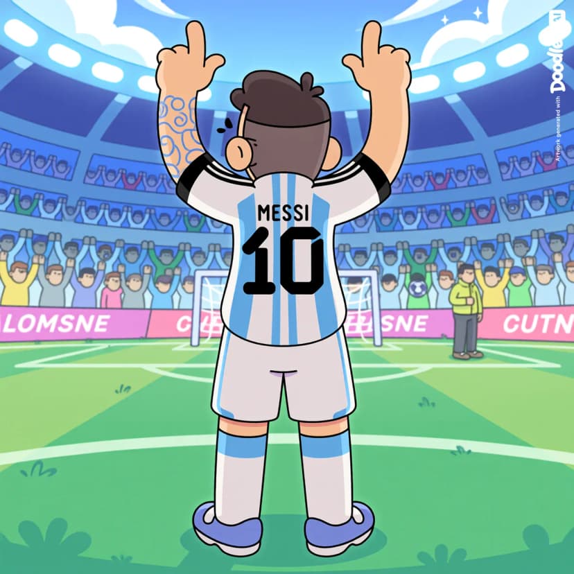 Léo Messi hat trick